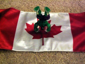 canada canadian flag handstand